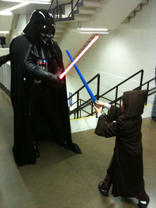 Darth Vader Fighting Youngling