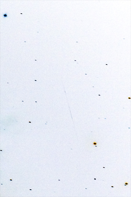 Inverted Image of Meteor