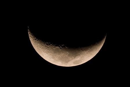 Waxing Crescent Moon - Full size