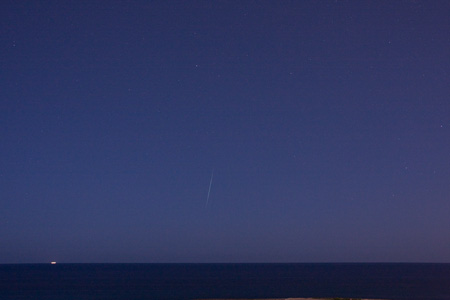 Meteor Over Ocean