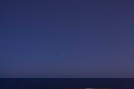Meteor Over Ocean