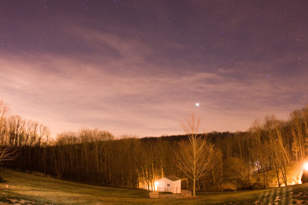 Jupiter Over Observatory - December 10th, 2010