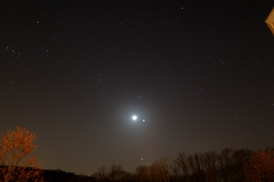 Moon, Venus, Jupiter - March 26th, 2012