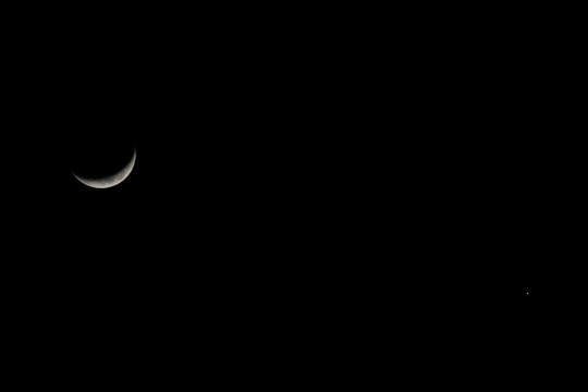 Crescent Moon and Venus - March 26th, 2012