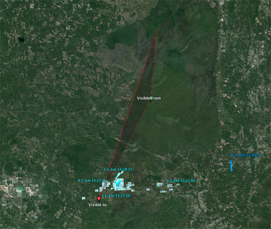 AMS Trajectory & Doppler Weather Radar Return - Credit AMS, Marc Fries & Rob Matson