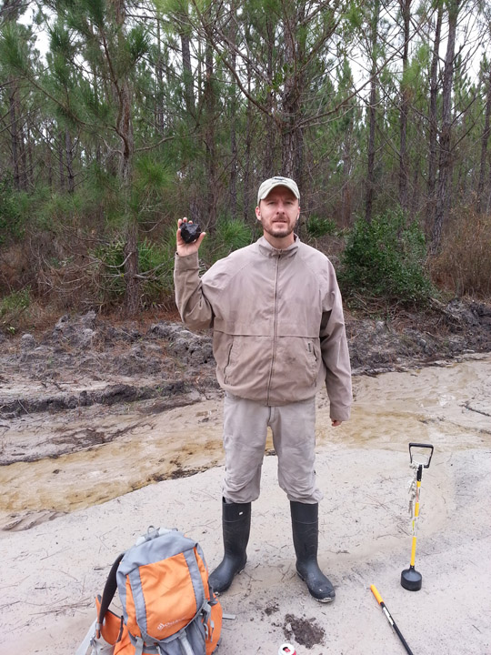 Josh Adkins with 800 gram find. 