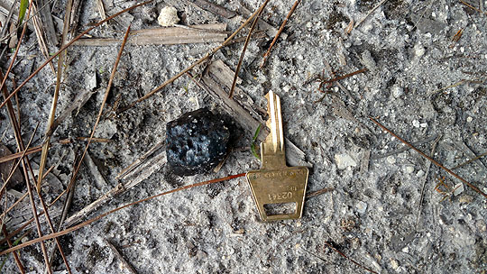 Second Osceola Meteorite Find - 28.5 Grams - Photo Credit Larry Atkins