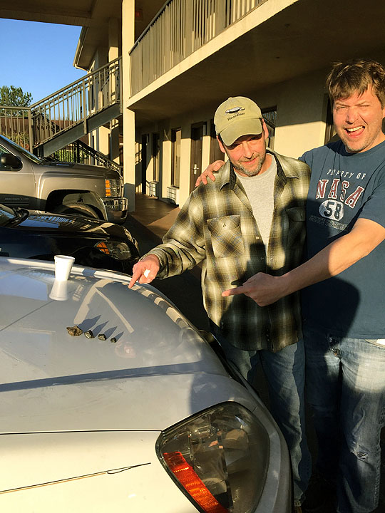 Larry Atkins, Mike Hankey and Four Osceola Meteorites