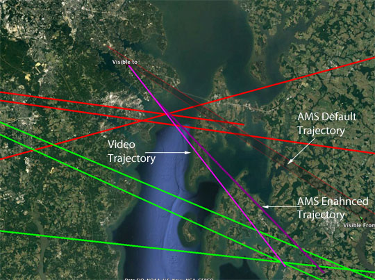 Default, Enhanced & Video Trajectories for June 6th, 2017 Fireball 